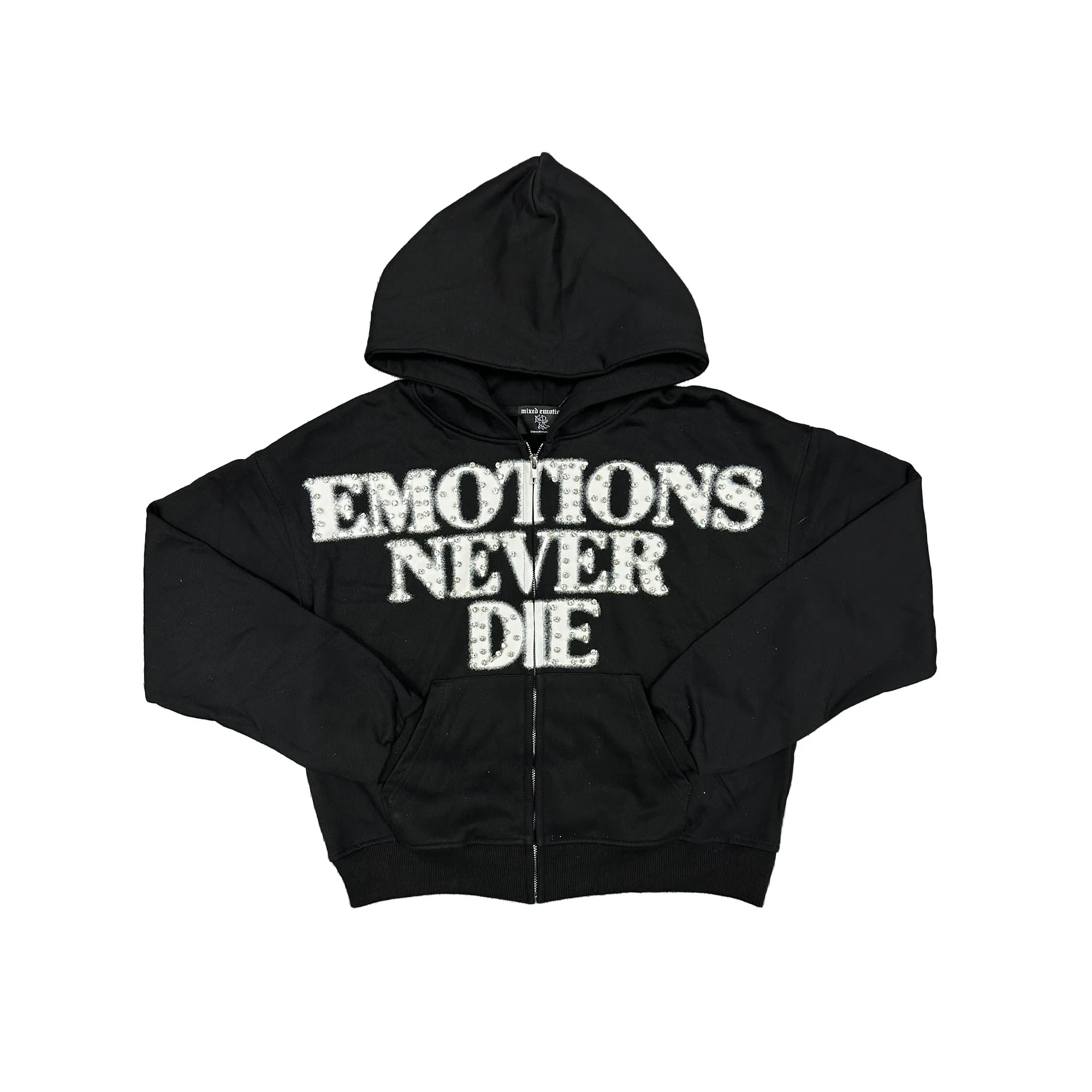 Black ‘End’ Rhinestone hoodie Black ‘End’ Rhinestone hoodie