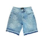 ‘ME’ Rhinestone Denim Shorts