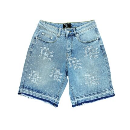 ‘ME’ Rhinestone Denim Shorts