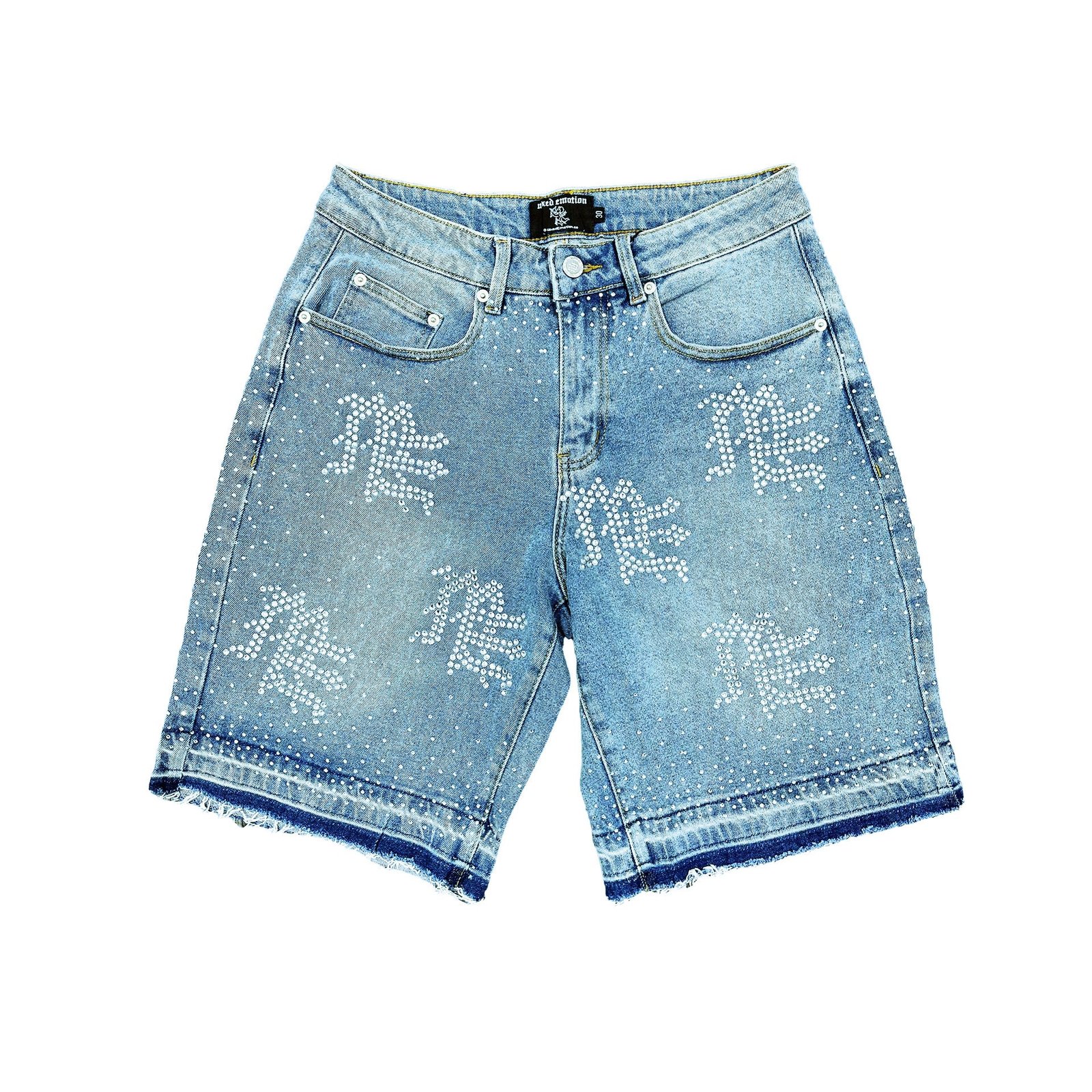 ‘ME’ Rhinestone Denim Shorts ‘ME’ Rhinestone Denim Shorts