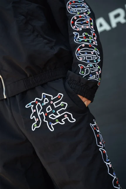 Mixed Emotion ME Rhinestone Nylon Pants f